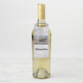 馬が水の中を駆け回る ボトルネックタグ (ボトル)