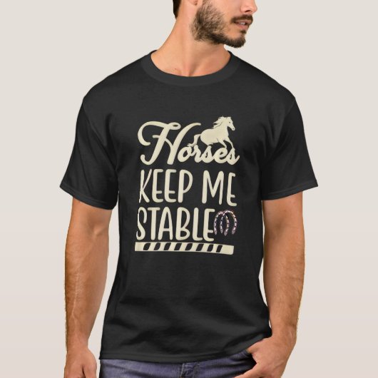 馬が私を支える Tシャツ (正面)