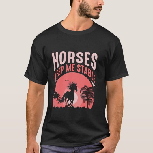 馬が私を支える Tシャツ (正面)