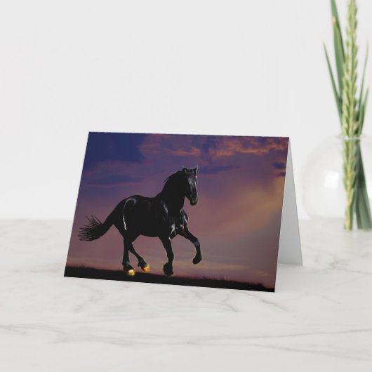 馬が自由に駆ける カード (正面)