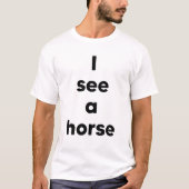 馬が見える Tシャツ (正面)