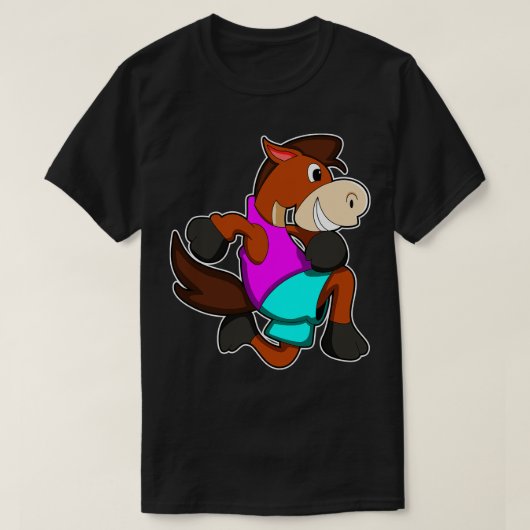 馬が走る Tシャツ (デザイン正面)