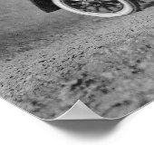 馬が車を飛び越える、1923年。ヴィンテージ写真 ポスター (角)