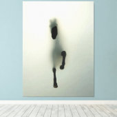 馬が霧を突破 キャンバスプリント (インサイチュ (ウッドフロア))