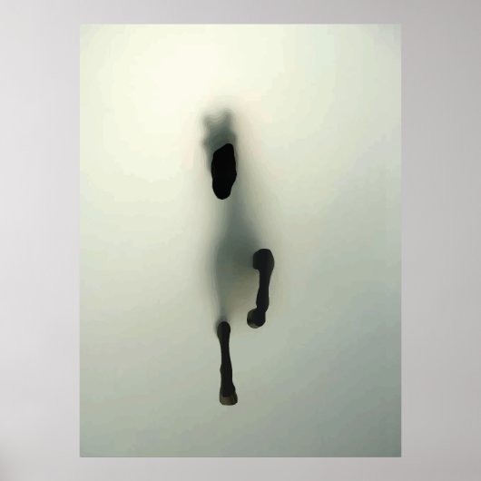 馬が霧を突破 ポスター (正面)