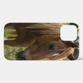馬こんにちはiPhoneケース Case-Mate iPhoneケース (裏面 (横))
