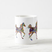 馬ささやき私は馬のパーソナライズ名を愛する コーヒーマグカップ (中央)