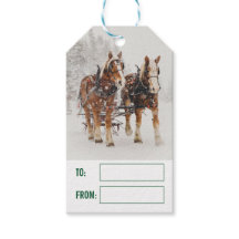 馬そり描クリスマスシーン