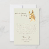 馬それは男の子の赤ちゃんのシャワーのメッセージありがとう サンキューカード (正面)