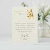 馬それは男の子の赤ちゃんのシャワーのメッセージありがとう サンキューカード (スタンド正面)