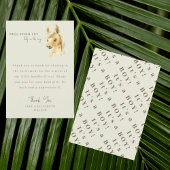 馬それは男の子の赤ちゃんのシャワーのメッセージありがとう サンキューカード