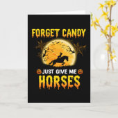 馬だけくれ。馬に乗るアイデア カード (黄色い花)