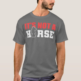 馬ではないチェスマスターのギフト 友達 Tシャツ