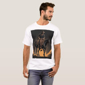 馬でカウボーイ Tシャツ (正面フル)