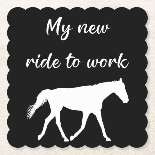 馬で働く私の新しい乗り物おもしろい ペーパーコースター (正面)