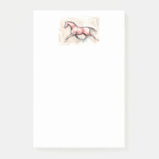 馬で投函する ポストイット