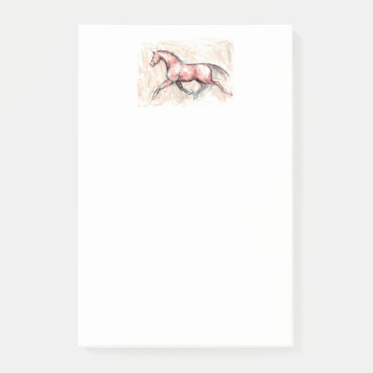 馬で投函する ポストイット (正面)