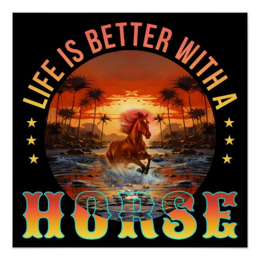 馬で暮らすの方が好い ポスター (正面)