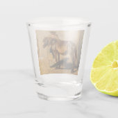 馬で羊飼い ショットグラス (裏面)