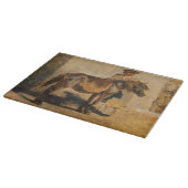 馬で羊飼い（馬術） カッティングボード (角)