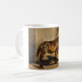 馬で羊飼い（馬術） コーヒーマグカップ (正面左)
