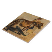 馬で羊飼ウマ科のい タイル (側面)