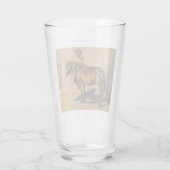 馬で羊飼ウマ科のい タンブラーグラス (裏面)