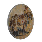 馬で羊飼ウマ科のい ダーツボード (正面左)