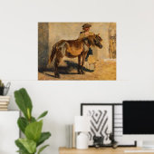 馬で羊飼ウマ科のい ポスター (ホームオフィス)