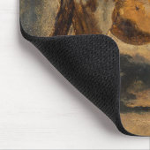 馬で羊飼ウマ科のい マウスパッド (コーナー)