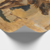 馬で羊飼ウマ科のい ラッピングペーパー (角)