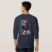 馬で踊る（ダークモード） | メンズ スウェットシャツ (裏面フル)