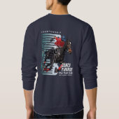 馬で踊る（ダークモード） | メンズ スウェットシャツ (裏面)