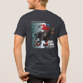 馬で踊る（ダークモード） | メンズ トライブレンドＴシャツ (裏面)