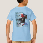 馬で踊る（ポロスポーツ） | キッズ Tシャツ (裏面)