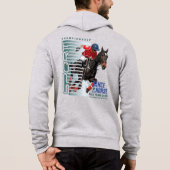 馬で踊る（ポロスポーツ） | メンズフルジップ パーカ (裏面)