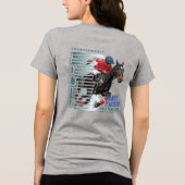 馬で踊る(ポロスポーツ) | レディース トライブレンドTシャツ (裏面)