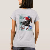 馬で踊る(ポロスポーツ) | レディース Tシャツ (裏面)