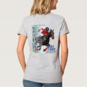 馬で踊る（ポロスポーツ） | 女性Vネック Tシャツ (裏面)