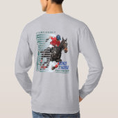 馬で踊る（ポロスポーツ） | 男性長袖 Tシャツ (裏面)