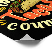 馬とおもしろいタコスが私を数える' - Horseck Ridin ポスター (角)