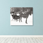 馬とそり， 1935 キャンバスプリント (インサイチュ (ウッドフロア))