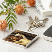 馬とアラブのテント、他の動物 キーホルダー (側面)