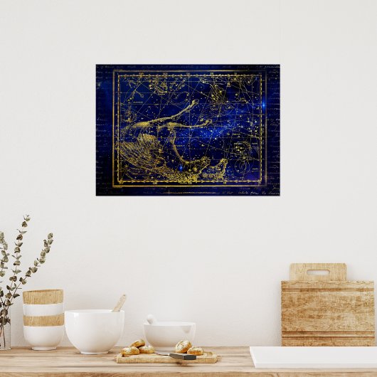 馬とイルカの星座のポスター ポスター (キッチン)