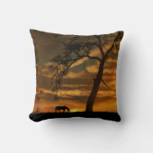 馬とオークの木の南西の枕 クッション (正面)