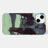 馬とカウボーイの冬の雪 Case-Mate iPhoneケース (裏面 (横))