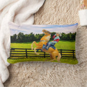 馬とカウボーイ ランバークッション (ブランケット)