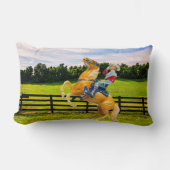 馬とカウボーイ ランバークッション (正面)