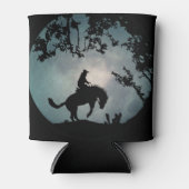 馬とカウボーイ 缶クーラー (正面)