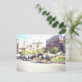 馬とカラージュバレンシアスペイン ポストカード (スタンド正面)